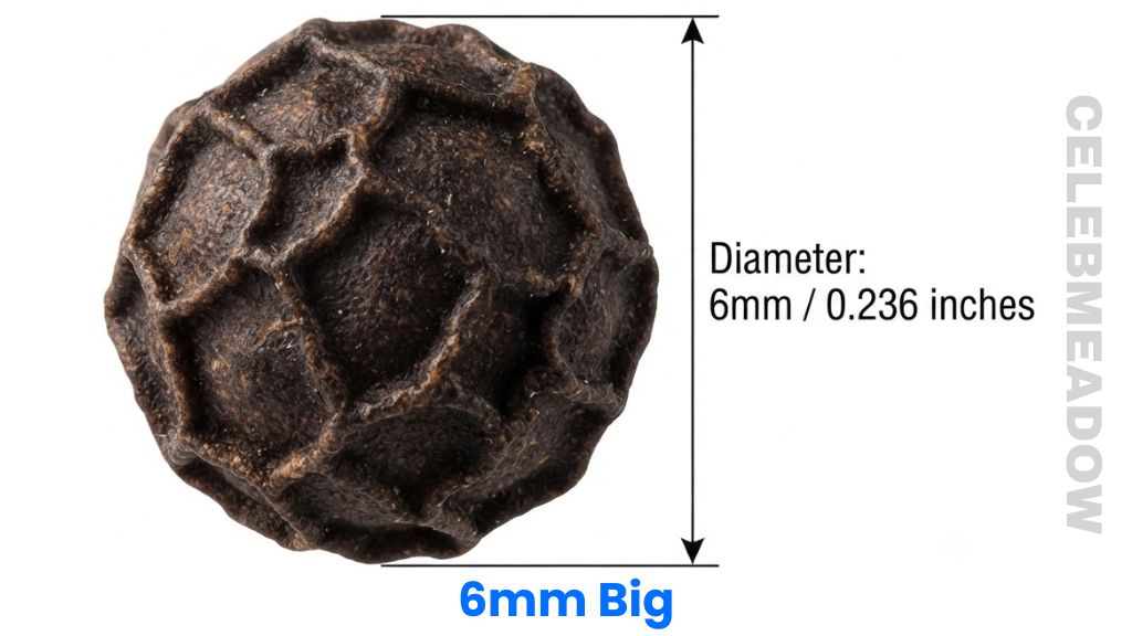 Mature Tellicherry Black Peppercorn That Is 6mm Big