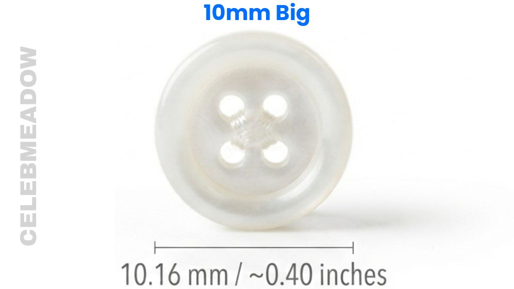 Men’s Dress Shirt Cuff Button That Is 10mm Big