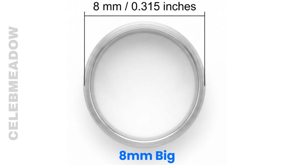 Men’s Wedding Band Width That Is 8mm Big