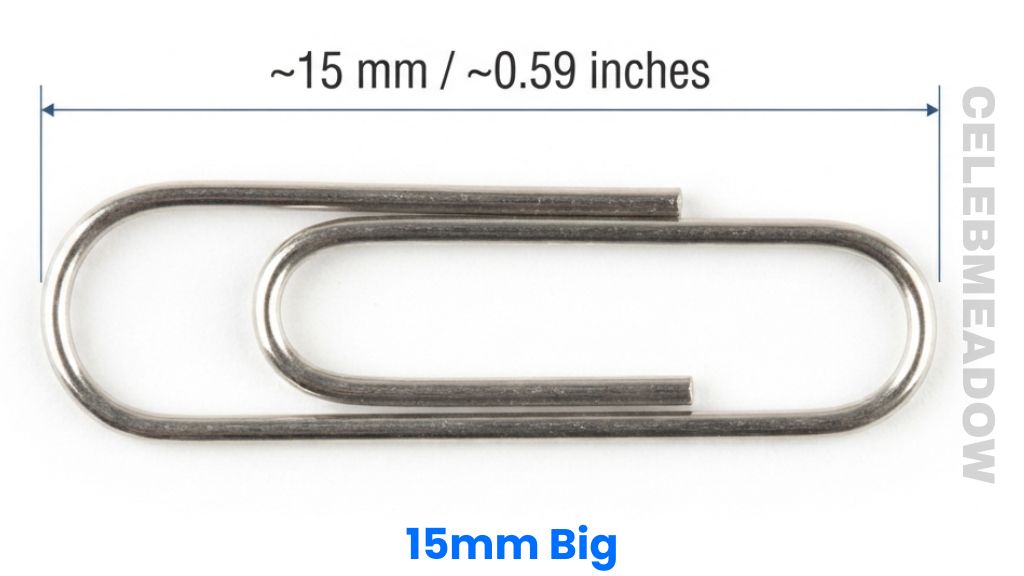 Metal Paperclip That Is 15mm Long