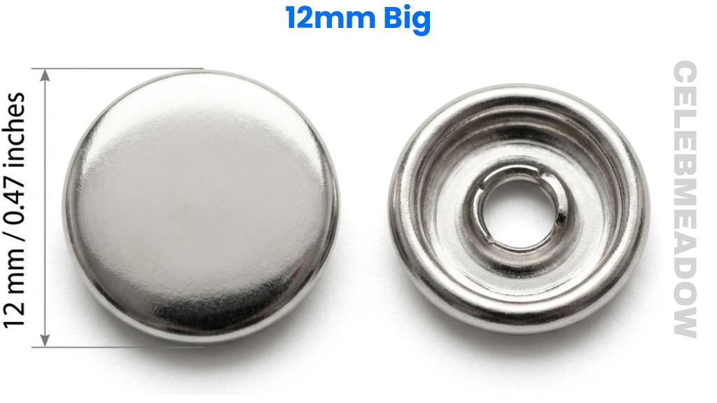 Metal Snap Fastener That Is 12 mm Big