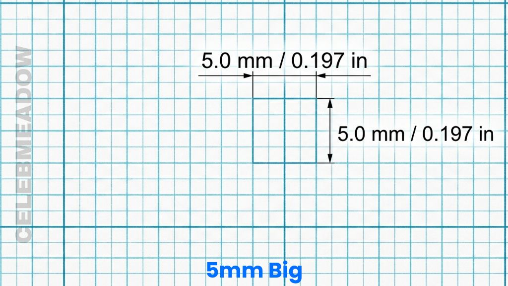 Metric Graph Paper Square That Is 5mm Big