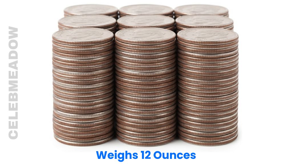 One Hundred and Fifty US Dimes Weigh 12 Ounces