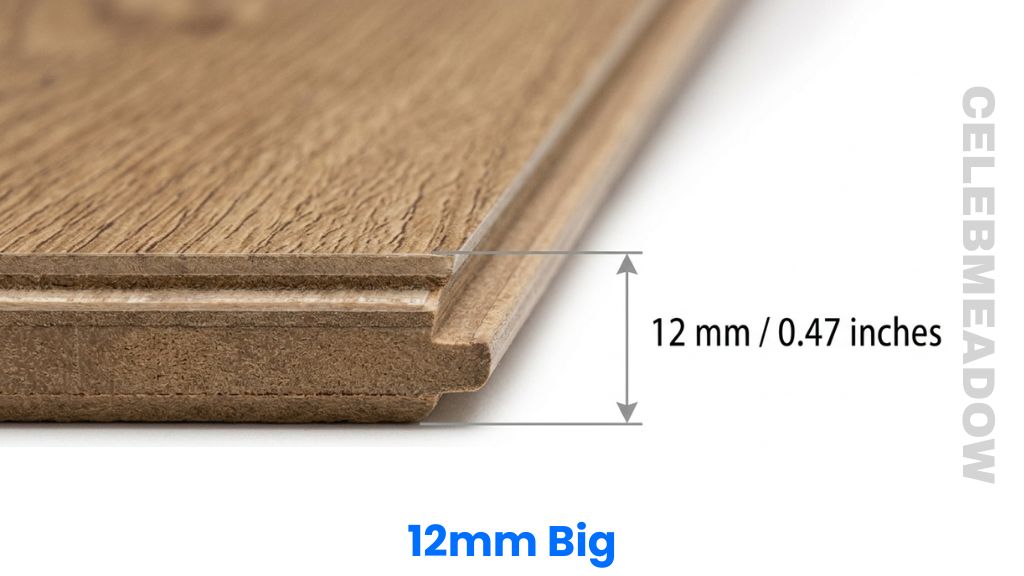 Premium Laminate Flooring Plank That Is 12 mm Big