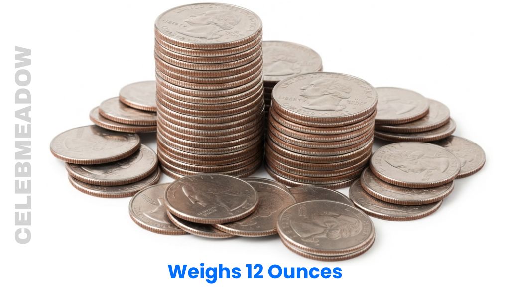 Sixty US Quarters Weighs 12 Ounces