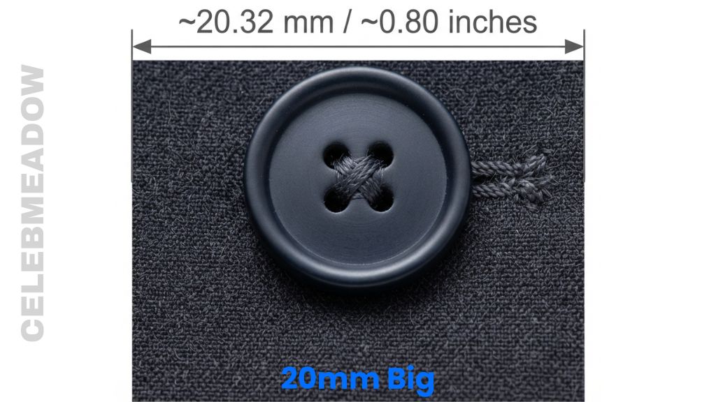 Size 32L Suit Jacket Button That Is 20mm Big