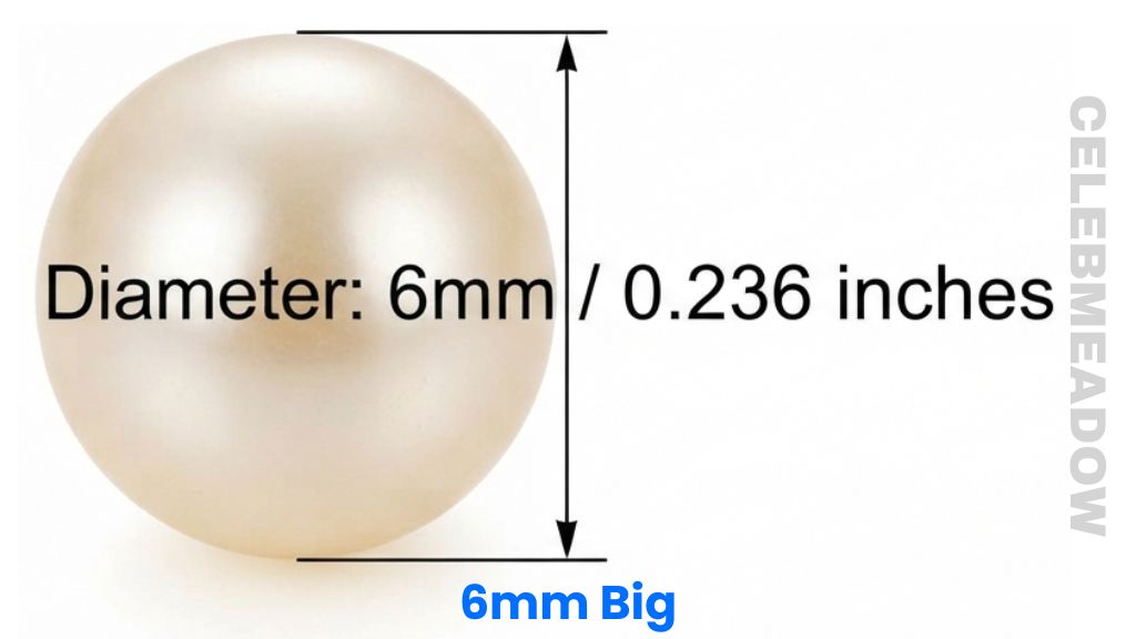Small Pearl Bead That Is 6mm Big