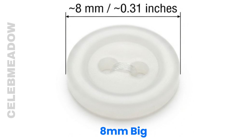Small Shirt Button That Is 8mm Big