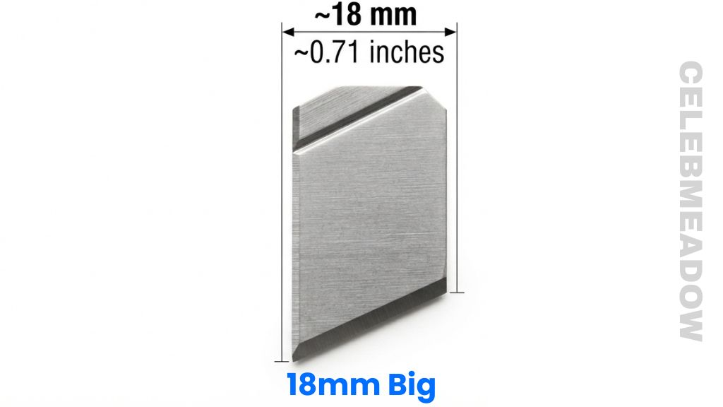 Snap-Off Utility Knife Blade That Is 18mm Long