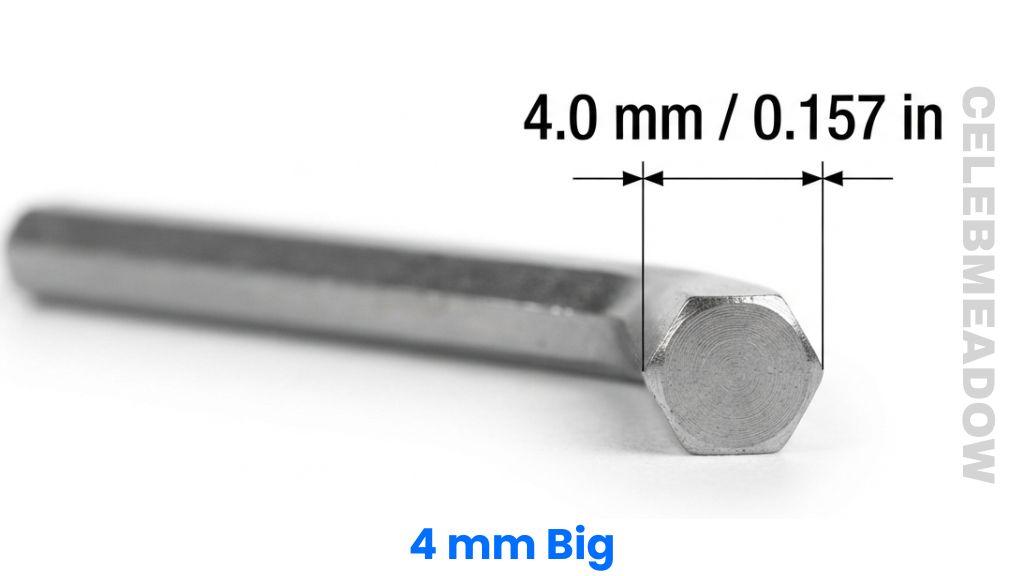 Standard 4 mm Hex Key That Is 4mm Big