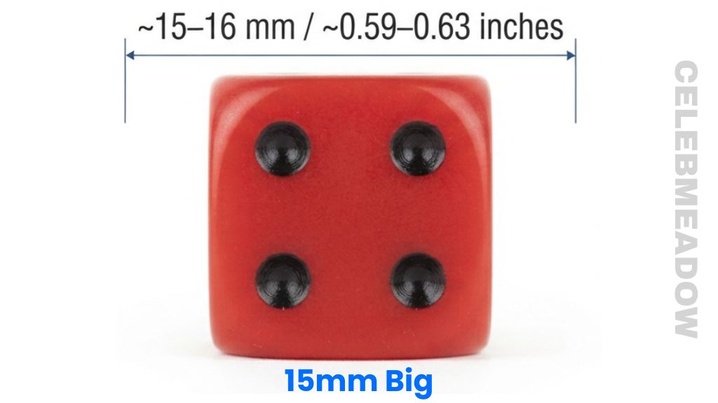 Standard Dice That Is 15mm Big