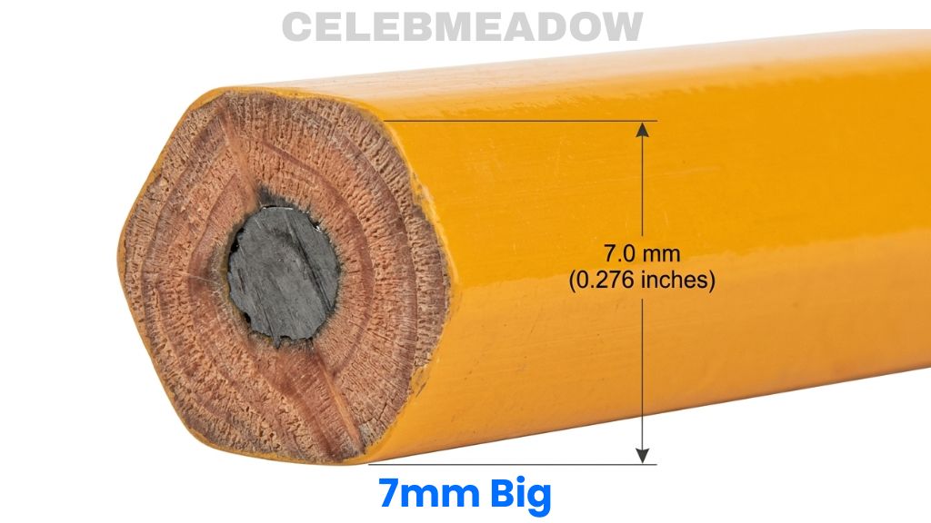 Standard Hexagonal Wooden Pencil That Is 7mm Long