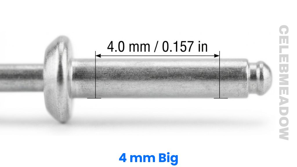 Standard Pop Rivet Body That Is 4mm Big or Long