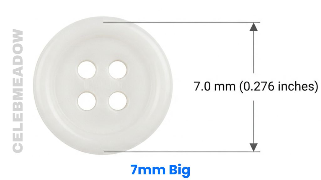 Standard Shirt Button That Is 7mm Big