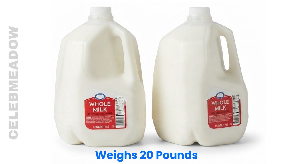 Two 1-Gallon Jugs of Whole Milk Weighs 20 Pounds