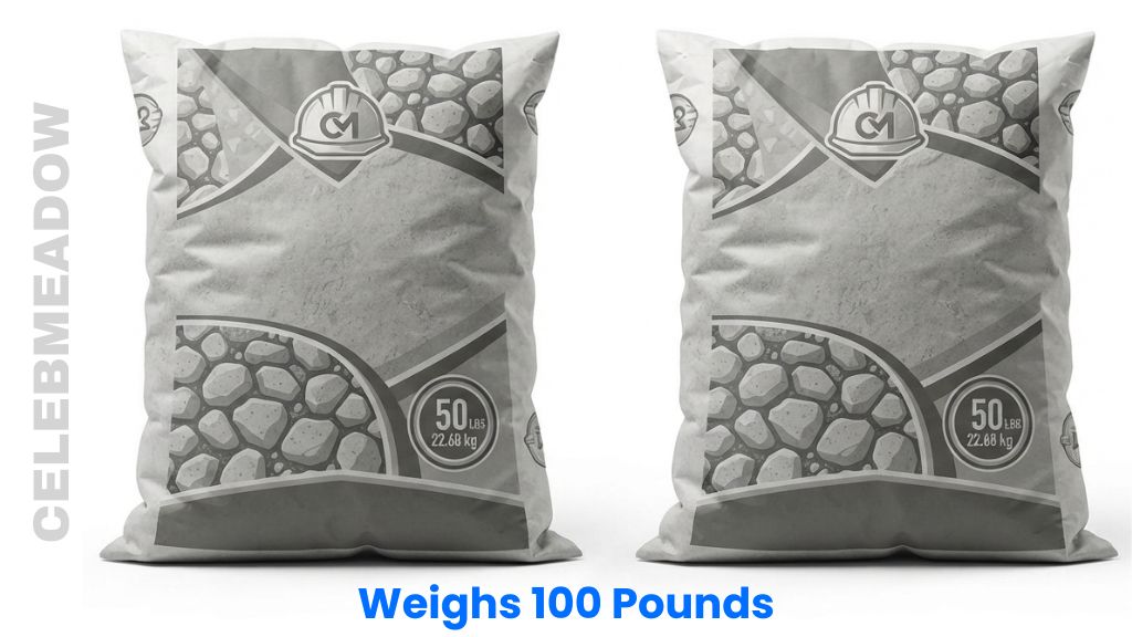 Two 50-Pound Bags of Concrete Mix Weighs 100 Pounds