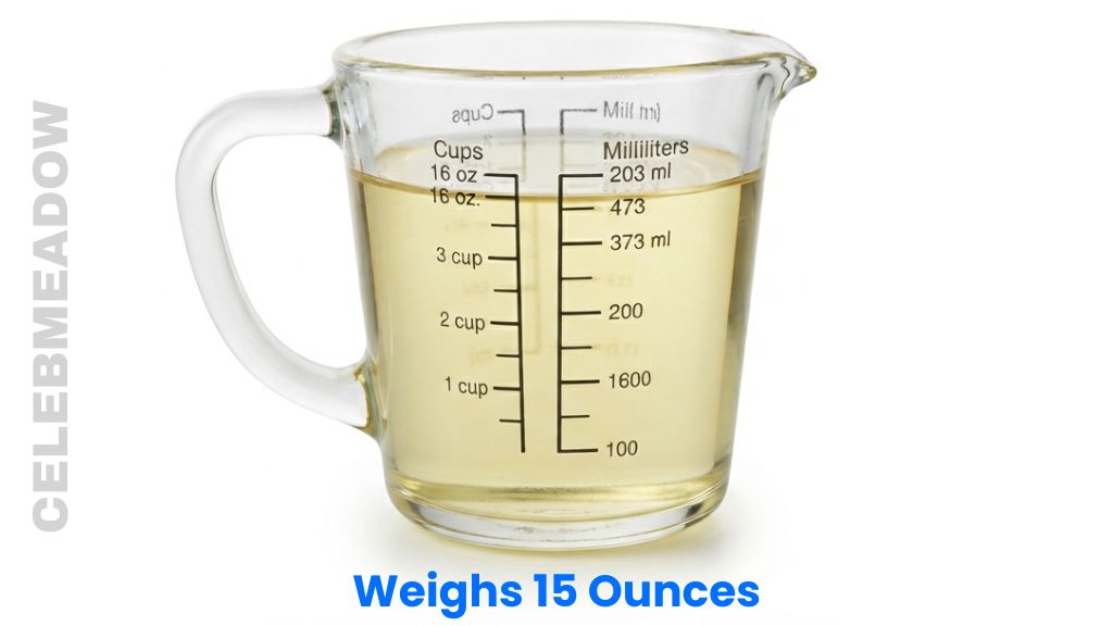 Two Cups of Vegetable Oil Weighs 15 Ounces