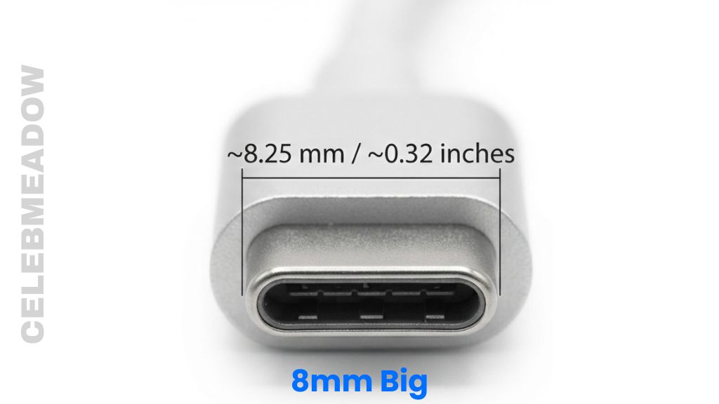 USB Type-C Plug Metal Shroud That Is 8mm Big