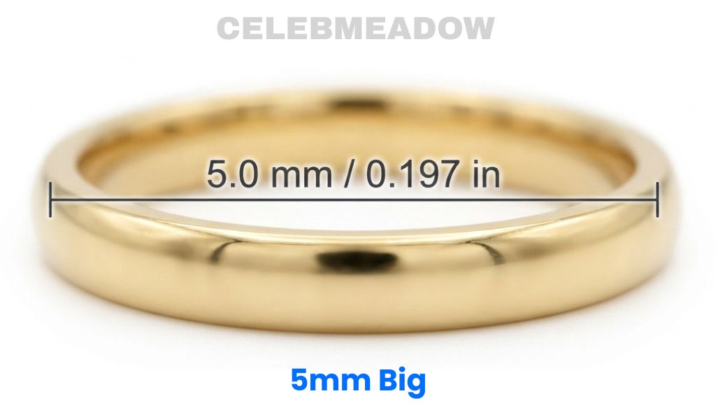 Wedding Ring Band Width That Is 5mm Big or Long